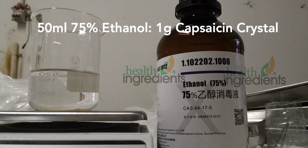 capsaicin-crystal-resolve-in-ethanol