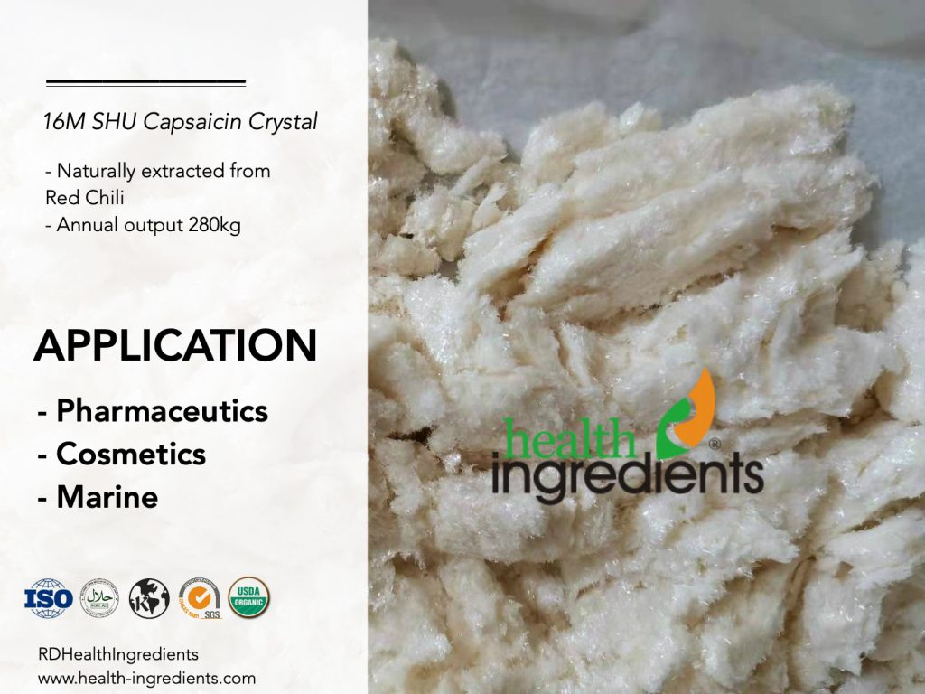 16M SHU natural capsaicin crystals 
