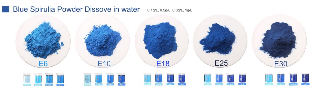 Blue Spirulina Powder, Spirulina Extract, Phycocyanin Water soluble