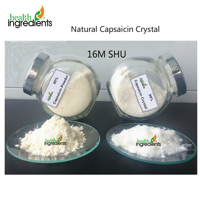 Natural capsaicin crystals