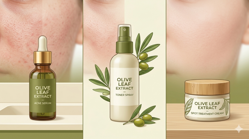 olive leaf extract for acne treatment Olive Leaf Extract for Acne Treatment | Anti-Inflammatory Skincare Ingredient