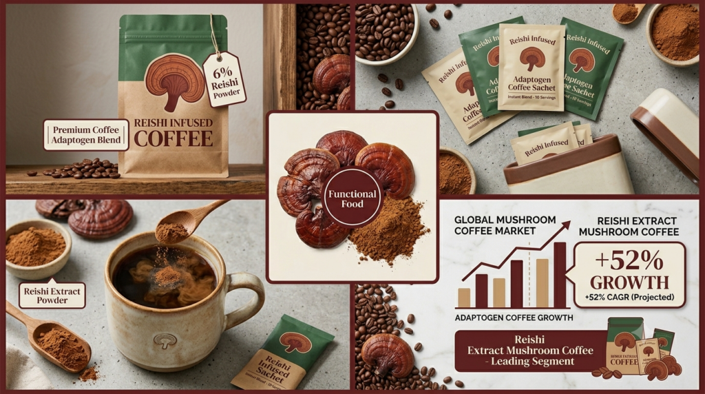 reishi extract mushroom coffee RDHealthIngredients
